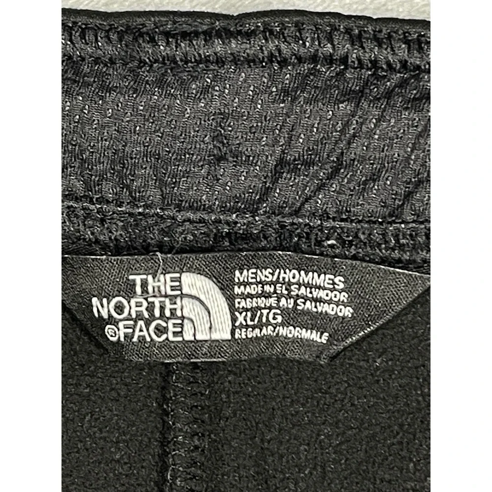The North Face Mens XL Black Red Active Track Pants Zippered Ankle Joggers